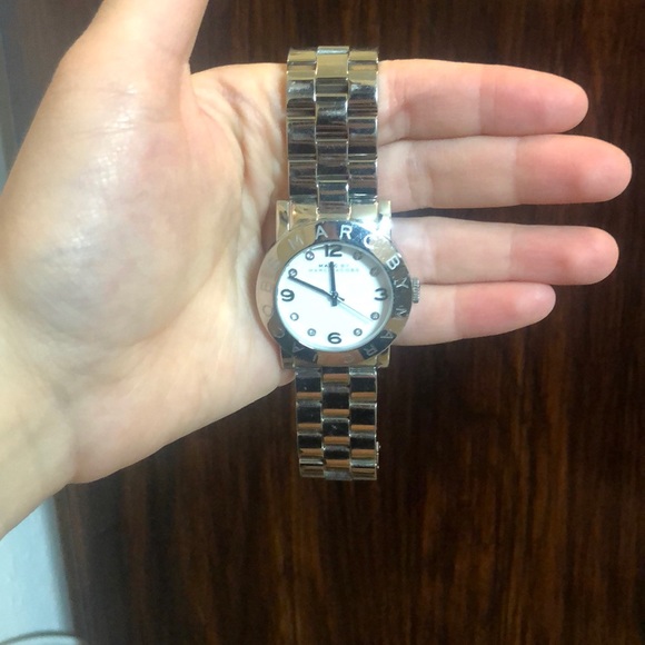 Marc by Marc Jacobs Silver Watch Thick Band & Face main image 4